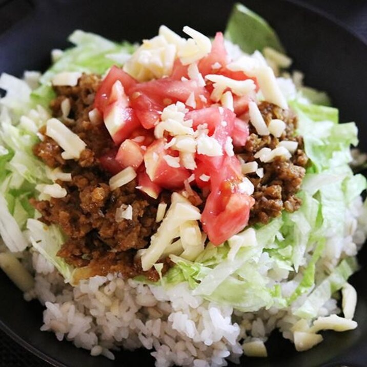 子どももOK!簡単タコライス~丼弁当にも